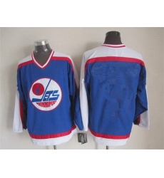 Men's Winnipeg Jets Blank 1979-80 Blue CCM Vintage Throwback Jersey
