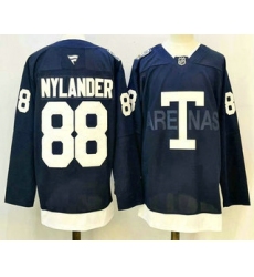 Men's Toronto Maple Leafs #88 William Nylander Navy Heritage Classic Stitched Authentic Jersey