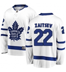 Youth Toronto Maple Leafs #22 Nikita Zaitsev Fanatics Branded White Away Breakaway NHL Jersey