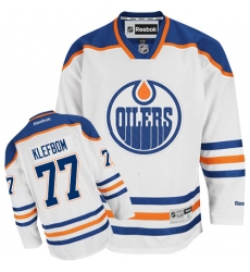 Women's Reebok Edmonton Oilers #77 Oscar Klefbom Authentic White Away NHL Jersey