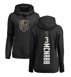 NHL Women's Adidas Vegas Golden Knights #3 Brayden McNabb Black Backer Pullover Hoodie