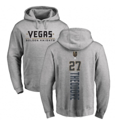 NHL Adidas Vegas Golden Knights #27 Shea Theodore Gray Backer Pullover Hoodie