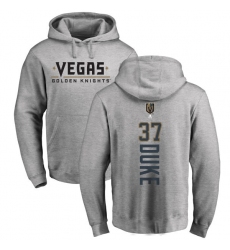 NHL Adidas Vegas Golden Knights #37 Reid Duke Gray Backer Pullover Hoodie