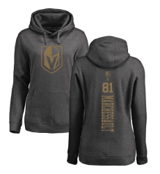 NHL Women's Adidas Vegas Golden Knights #81 Jonathan Marchessault Charcoal One Color Backer Pullover Hoodie