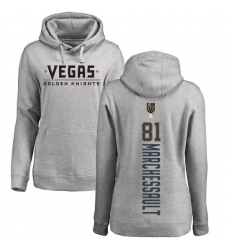 NHL Women's Adidas Vegas Golden Knights #81 Jonathan Marchessault Gray Backer Pullover Hoodie