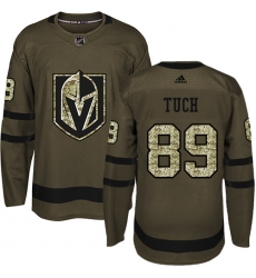 Men's Adidas Vegas Golden Knights #89 Alex Tuch Authentic Green Salute to Service NHL Jersey