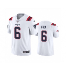 Men's New England Patriots #6 Nick Folk White Vapor Untouchable Limited Stitched Jersey