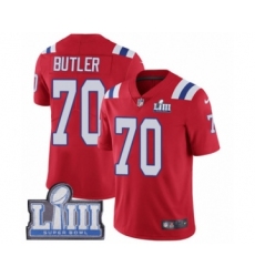 Men's Nike New England Patriots #70 Adam Butler Red Alternate Vapor Untouchable Limited Player Super Bowl LIII Bound NFL Jersey