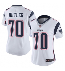 Women's Nike New England Patriots #70 Adam Butler White Vapor Untouchable Limited Player NFL Jersey