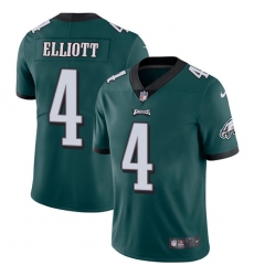 Youth Nike Philadelphia Eagles #4 Jake Elliott Midnight Green Team Color Vapor Untouchable Limited Player NFL Jersey