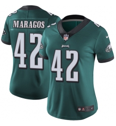 Women's Nike Philadelphia Eagles #42 Chris Maragos Midnight Green Team Color Vapor Untouchable Limited Player NFL Jersey