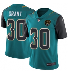 Youth Nike Jacksonville Jaguars #30 Corey Grant Teal Green Team Color Vapor Untouchable Limited Player NFL Jersey