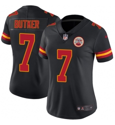 Women's Nike Kansas City Chiefs #7 Harrison Butker Limited Black Rush Vapor Untouchable NFL Jersey