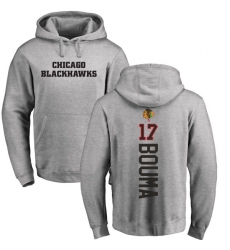 NHL Adidas Chicago Blackhawks #17 Lance Bouma Ash Backer Pullover Hoodie