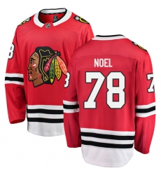 Men's Chicago Blackhawks #78 Nathan Noel Fanatics Branded Red Home Breakaway NHL Jersey
