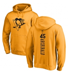 NHL Adidas Pittsburgh Penguins #45 Josh Archibald Gold One Color Backer Pullover Hoodie