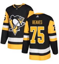 Men's Adidas Pittsburgh Penguins #75 Ryan Reaves Premier Black Home NHL Jersey