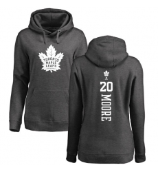 NHL Women's Adidas Toronto Maple Leafs #20 Dominic Moore Charcoal One Color Backer Pullover Hoodie