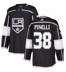 Men's Los Angeles Kings #38 Francesco Pinelli Black Stitched Hockey Jersey