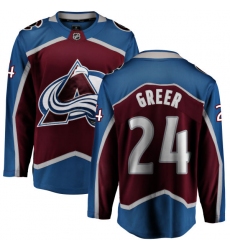 Men's Colorado Avalanche #24 A.J. Greer Fanatics Branded Maroon Home Breakaway NHL Jersey