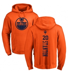NHL Adidas Edmonton Oilers #20 Ryan Stanton Orange One Color Backer Pullover Hoodie