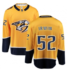 Youth Nashville Predators #52 Matt Irwin Fanatics Branded Gold Home Breakaway NHL Jersey