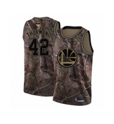 Women's Golden State Warriors #42 Nate Thurmond Swingman Camo Realtree Collection Basketball 2019 Basketball Finals Bound Jersey