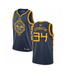Women's Golden State Warriors #34 Shaun Livingston Swingman Navy Blue Basketball 2019 Basketball Finals Bound Jersey - City Edition