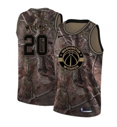 Youth Nike Washington Wizards #20 Jodie Meeks Swingman Camo Realtree Collection NBA Jersey