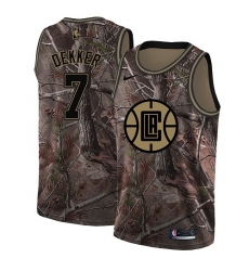 Youth Nike Los Angeles Clippers #7 Sam Dekker Swingman Camo Realtree Collection NBA Jersey
