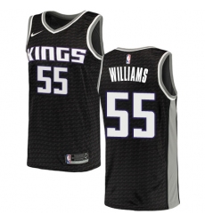Youth Nike Sacramento Kings #55 Jason Williams Swingman Black NBA Jersey Statement Edition