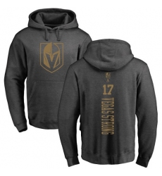 NHL Adidas Vegas Golden Knights #17 Vegas Strong Charcoal One Color Backer Pullover Hoodie