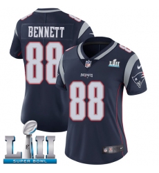 Women's Nike New England Patriots #88 Martellus Bennett Navy Blue Team Color Vapor Untouchable Limited Player Super Bowl LII NFL Jersey