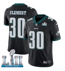 Youth Nike Philadelphia Eagles #30 Corey Clement Black Alternate Vapor Untouchable Limited Player Super Bowl LII NFL Jersey