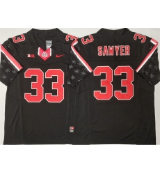 Men's Ohio State Buckeyes #33 Jack Sawyer Black 2025 F.U.S.E. Limited Stitched Jersey