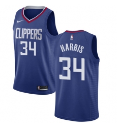 Women's Nike Los Angeles Clippers #34 Tobias Harris Swingman Blue Road NBA Jersey - Icon Edition