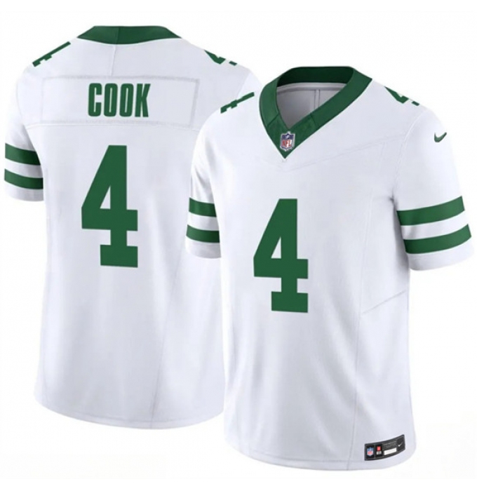 Men's New York Jets #4 Brady Cook White 2025 F.U.S.E. Vapor Untouchable Limited Football Stitched Jersey