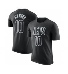 Men's Brooklyn Nets #10 Ben Simmons Black 2022-23 Statement Edition Name & Number T-Shirt