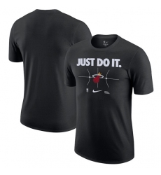 Men's Miami Heat Black Just Do It T-Shirt