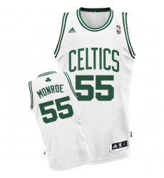Women's Adidas Boston Celtics #55 Greg Monroe Swingman White Home NBA Jersey