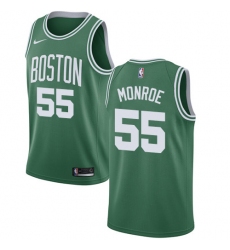 Youth Nike Boston Celtics #55 Greg Monroe Swingman Green(White No.) Road NBA Jersey - Icon Edition