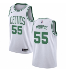 Youth Nike Boston Celtics #55 Greg Monroe Swingman White NBA Jersey - Association Edition