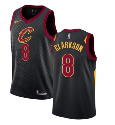 Youth Nike Cleveland Cavaliers #8 Jordan Clarkson Swingman Black NBA Jersey Statement Edition