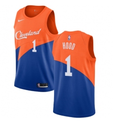 Men's Nike Cleveland Cavaliers #1 Rodney Hood Swingman Blue NBA Jersey - City Edition