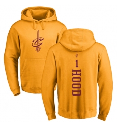 NBA Nike Cleveland Cavaliers #1 Rodney Hood Gold One Color Backer Pullover Hoodie