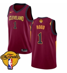 Youth Nike Cleveland Cavaliers #1 Rodney Hood Swingman Maroon 2018 NBA Finals Bound NBA Jersey - Icon Edition