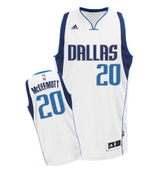 Men's Adidas Dallas Mavericks #20 Doug McDermott Swingman White Home NBA Jersey