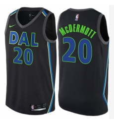 Men's Nike Dallas Mavericks #20 Doug McDermott Swingman Black NBA Jersey - City Edition