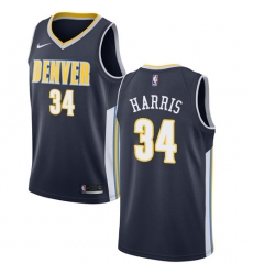 Men's Nike Denver Nuggets #34 Devin Harris Authentic Navy Blue Road NBA Jersey - Icon Edition