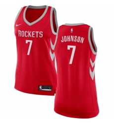 Women's Nike Houston Rockets #7 Joe Johnson Authentic Red NBA Jersey - Icon Edition